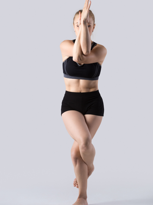 9 Yoga Poses For Stress Relief 5 Garudasana or eagle-pose